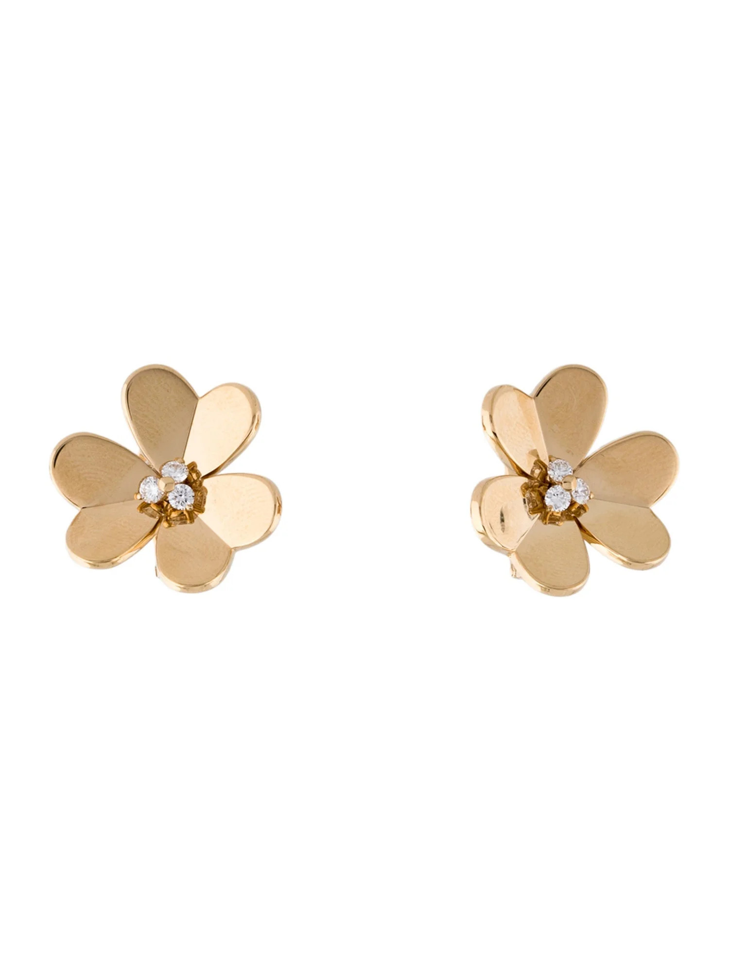 Van Cleef & Arpels Frivole Earrings, Large Model - Clip-On, Earrings - VAC41774 | The RealReal | The RealReal