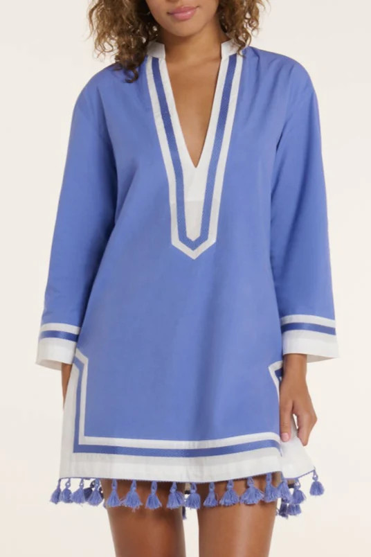 Monica Tunic in Cornflower | Hermoza