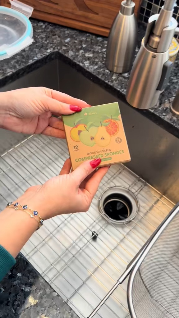 Not only are these sponges super cute and save lots of space but they are also biodegradable! Doesn’t get much better! 