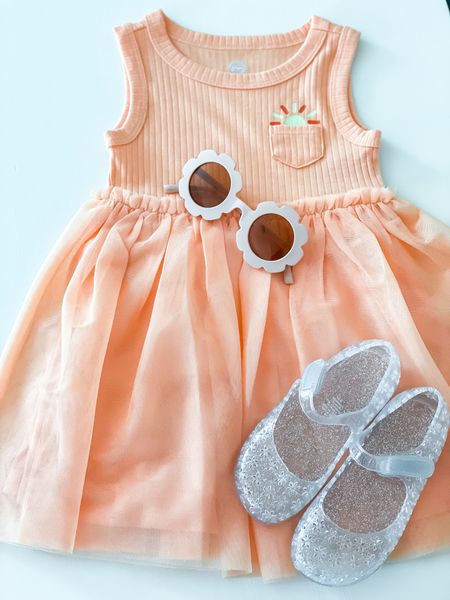 Peachy tulle spring break or summer dress for toddler girls

#LTKSeasonal #LTKkids #LTKsalealert
