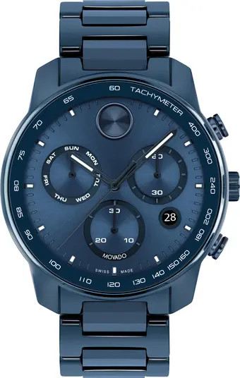Movado Bold Verso Chronograph Ceramic Bracelet Watch, 44mm | Nordstrom | Nordstrom