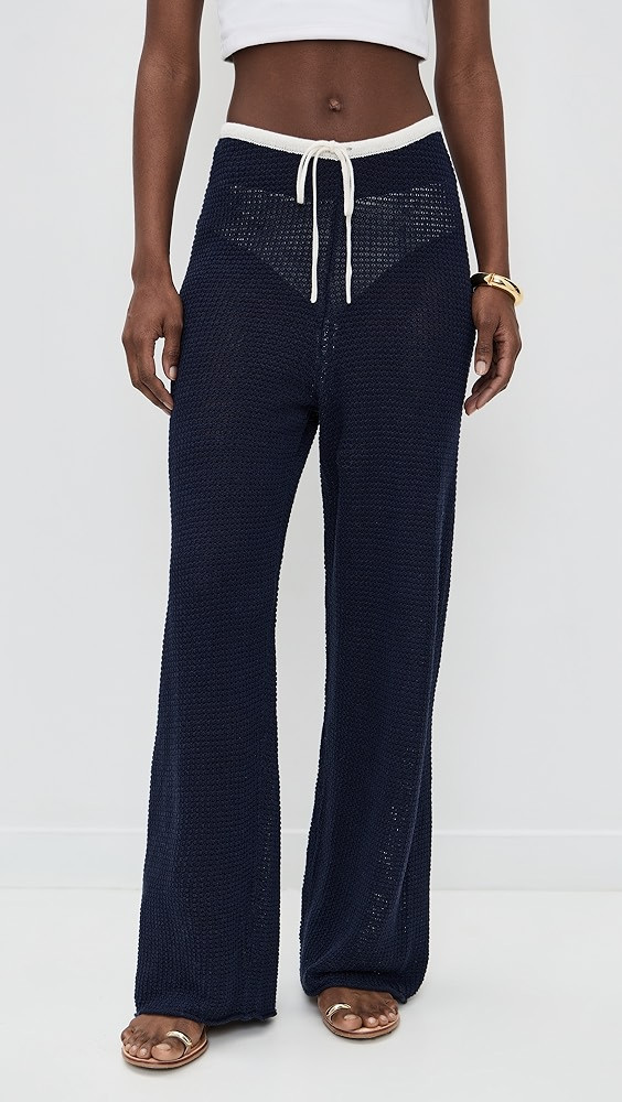 Linen Knit Drawstring Pants | Shopbop