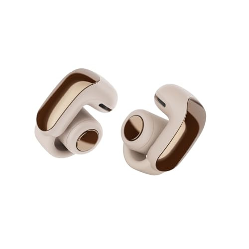 Bose Ultra Open Earbuds - Bluetooth Open Ear Earbuds with OpenAudio for Awareness, Clip-On Design for Comfort, Water Resistant, Up to 48 Hrs of Playtime, Driftwood Sand - Limited Edition Color | Amazon (US)