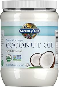 Garden of Life Coconut Oil for Hair, Skin, Cooking - Raw Extra Virgin Organic Coconut Oil, 27 Ser... | Amazon (US)