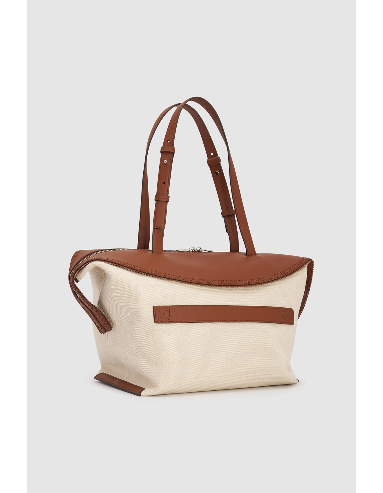Oroton Mica Medium Tote Canvas Broguing | David Jones | David Jones (Australia & New Zealand)