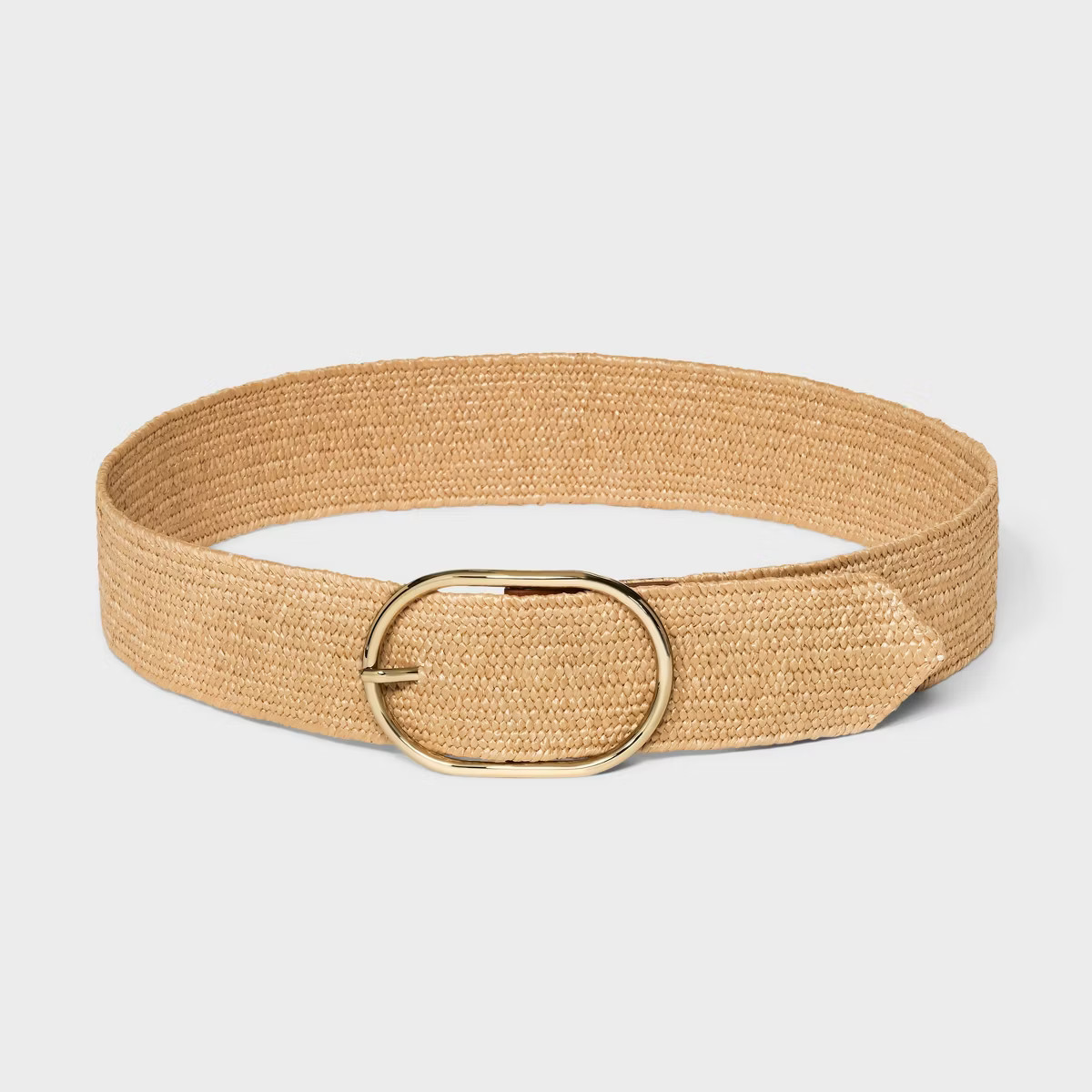 Women's Stretch Straw Belt - A New Day™ Tan | Target