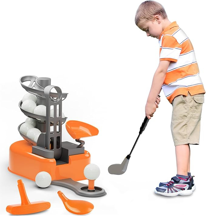 iPlay, iLearn Kids Golf Toys Set W/Left & Right Club Head, Boys Outdoor Sport Toy Age 3-5, Toddle... | Amazon (US)