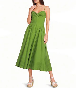 Destene Sleeveless Sweetheart Midi Dress | Dillard's