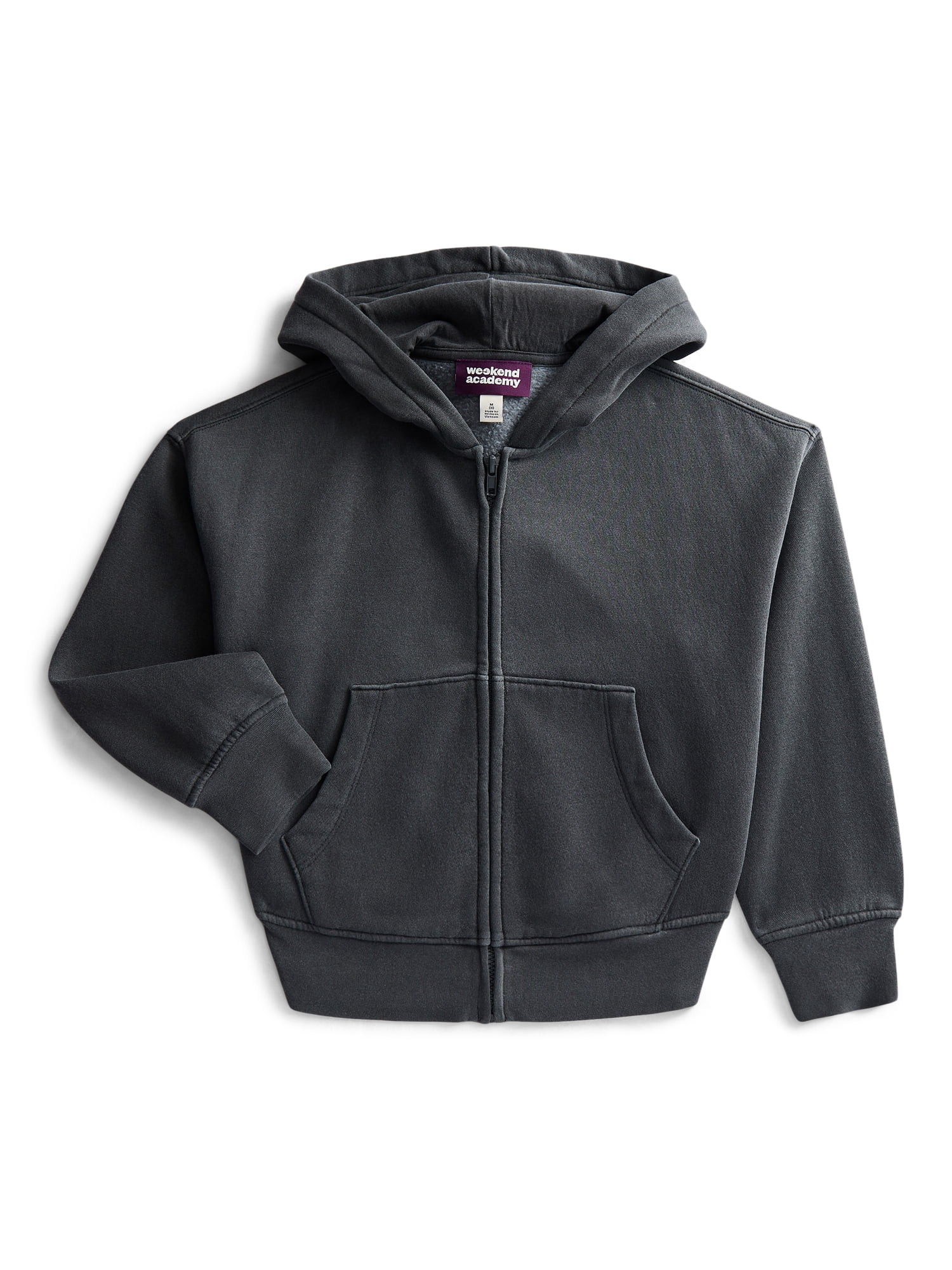 Weekend Academy Boys Fleece Full Zip Hoodie, Sizes 4-18 | Walmart (US)
