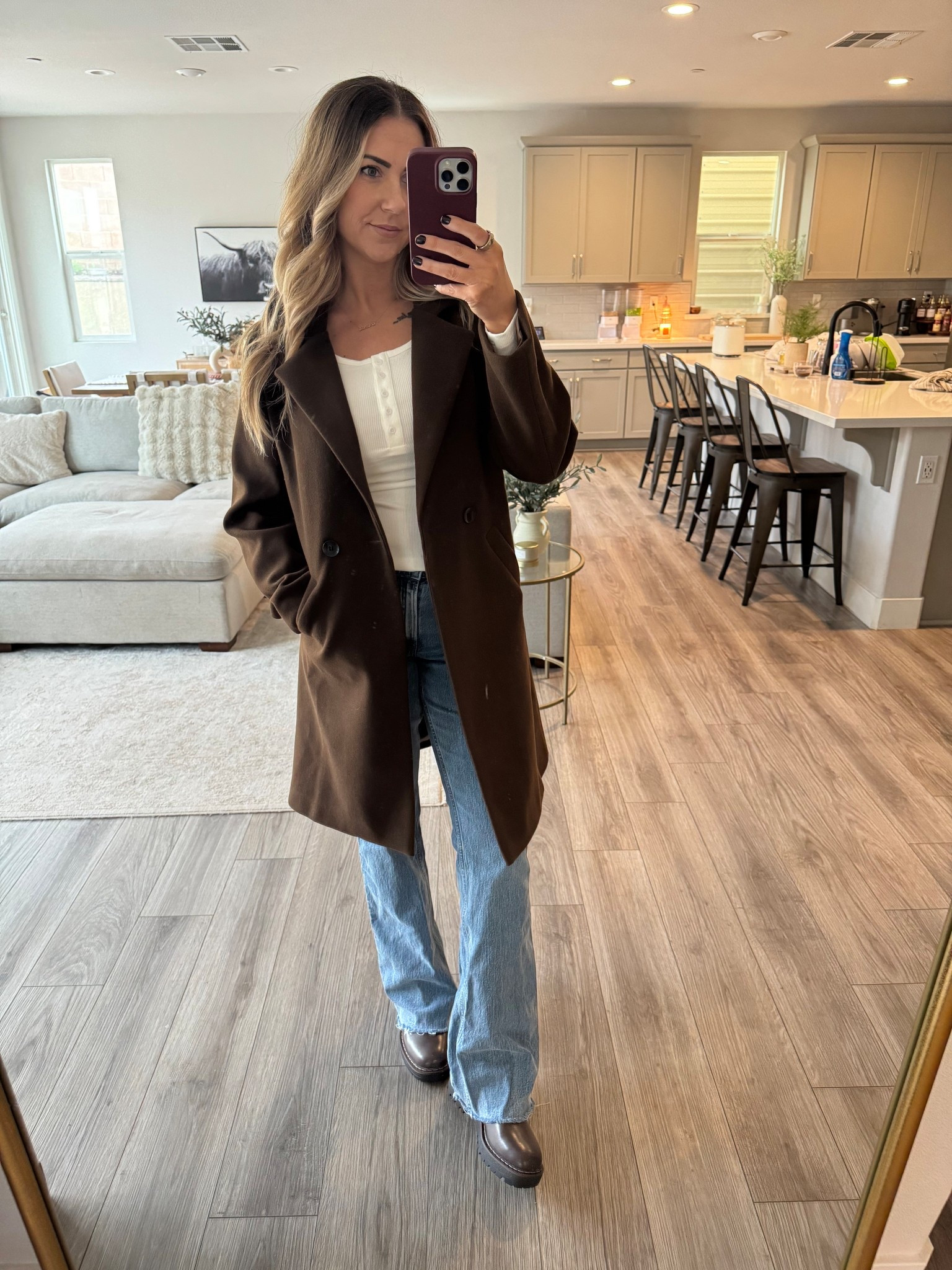 The chocolate brown coat that looks expensive but only cost $50! 

#LTKFindsUnder100 #LTKFindsUnder50