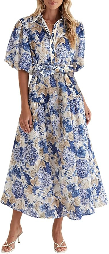 Sissyaki Women's Floral Maxi Dress 2026 Summer Spring Wedding Guest Dress | Amazon (US)
