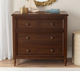 Chris Loves Julia Turned Wood 4-Drawer Dresser (36w x 19d") | Pottery Barn Kids
