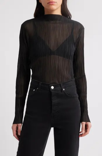 & Other Stories Plissé Top | Nordstrom | Nordstrom