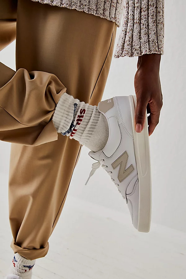 New Balance 300 Court Sneakers by New Balance at Free People, White / Grey, US 7 | Free People (Global - UK&FR Excluded)