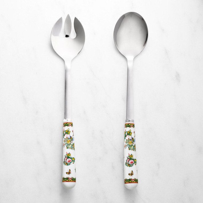 Famille Rose Salad Servers | Williams-Sonoma