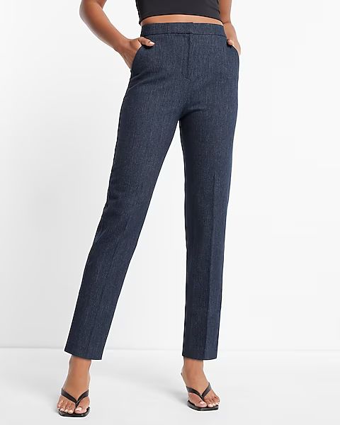Editor Super High Waisted Straight Ankle Pant | Express (Pmt Risk)