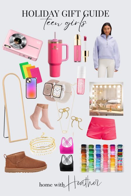 Holiday Gift Guide For Teen Girls!

Mini Digital Camera, Stanley 40 oz Tumbler, Hollywood Vanity Makeup Mirror, Lululemon Scuba oversized Hoodie, Ugg Socks, Sports Bras, Bracelet Making Kit, Arched Floor Mirror, Ugg Classic Ultra Mini, Bow Earrings, Kendra Scott Necklace, Rare Beauty Liquid Blush, Hair & Body Fragrance Mist, Lululemon Speed Up Low Rise Shorts, Dainty Gold & Pearl Bracelets, Apple Watch Band, iPhone Case.

#giftguide #amazon #teengirl #girlgifts

#LTKHoliday #LTKfamily #LTKGiftGuide
