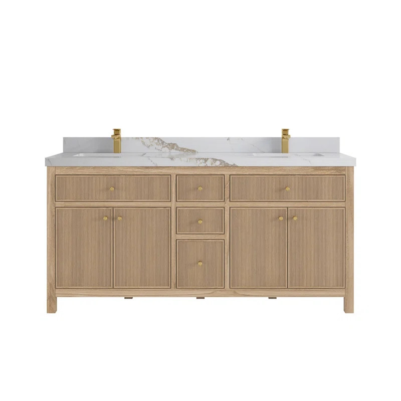 Willow Collections Sonoma 72'' Double Bathroom Vanity with Quartz Top | Wayfair | Wayfair North America