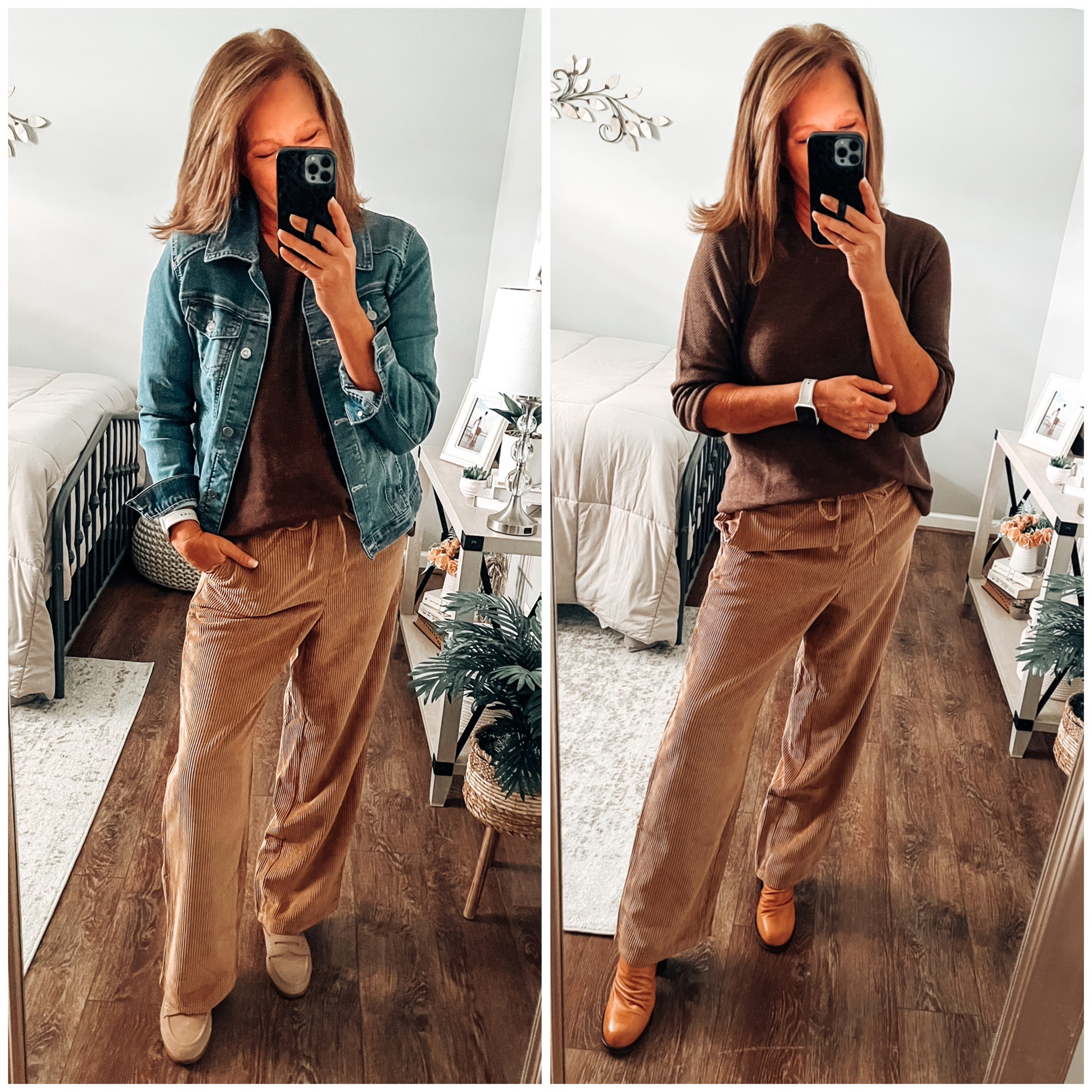 Wide Legged Brown Pants - Corduroy Pants  Corduroy pants outfit, Wide leg  pants, Fashion pants