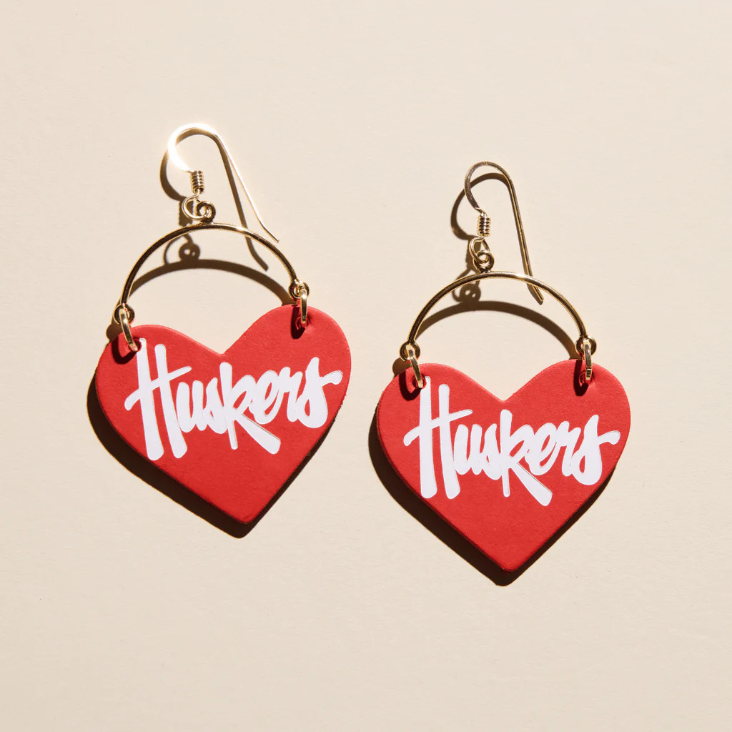 Red University of Nebraska Huskers Lover | Nickel and Suede