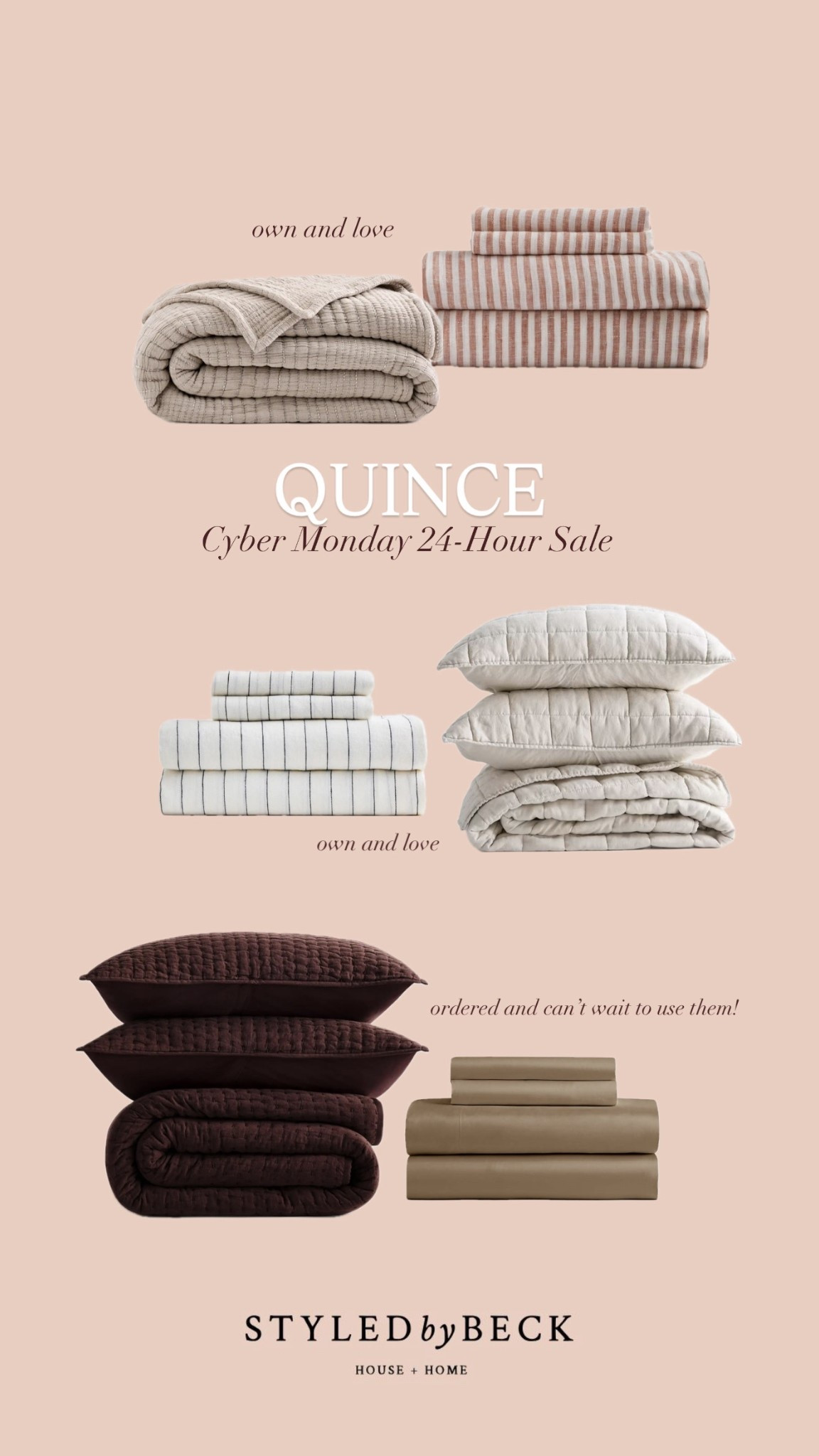linen sheets, Quince 24-hour cyber Monday sale, bedding, quilts

#LTKHoliday #LTKHome #LTKGiftGuide