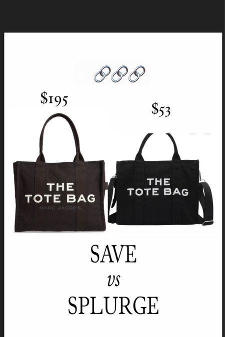 Tote bag SAVE vs. Splurge 

#LTKfindsunder50 #LTKitbag #LTKstyletip