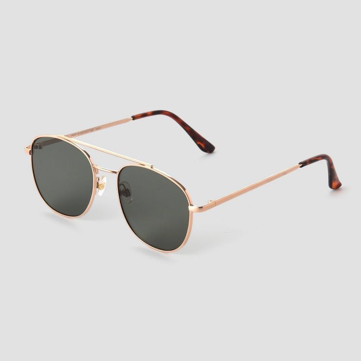 Women's Square Aviator Sunglasses - Universal Thread™ Vibrant Gold | Target