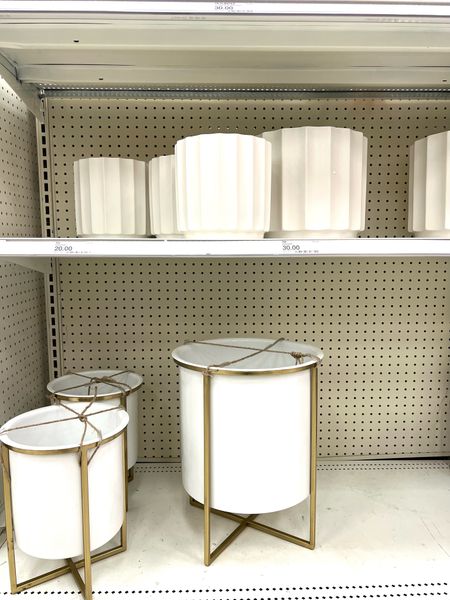 White Target planters on sale! Perfect for refreshing your patio or balcony  

#LTKhome #LTKxTarget