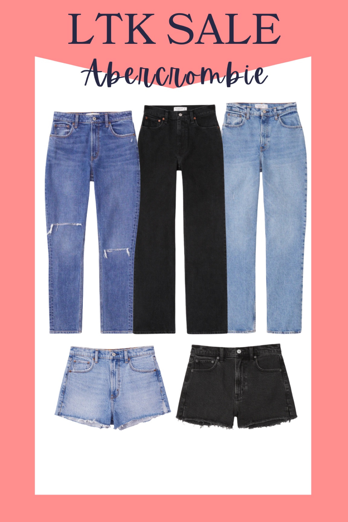Abercrombie is my go to for denim shorts and pants! They come in so many shades and styles from light wash to black and destructed to office approved! 

#LTKfindsunder100 #LTKstyletip #LTKSale