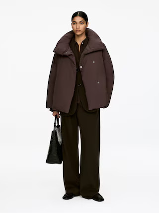 Upcycled Down High-Collar Jacket | Arket UK