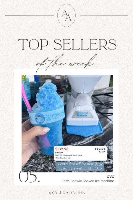 Top sellers of the week— Little Snowie Shaved Ice Machine from HSN 

Currently on sale for $139!! + new @hsn customers can get an extra $20 off with code HELLO20 at checkout // our boys absolutely love when we get this out in the summer & makes for the best treats! Also fun for margaritas 😉

#LTKParties #LTKSeasonal #LTKKids