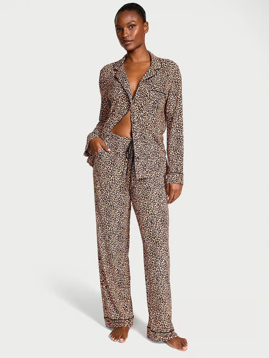 Buy Modal Soft Long Pajama Set, Black - Order Pajamas Sets online - Victoria's Secret US | Victoria's Secret (US / CA )