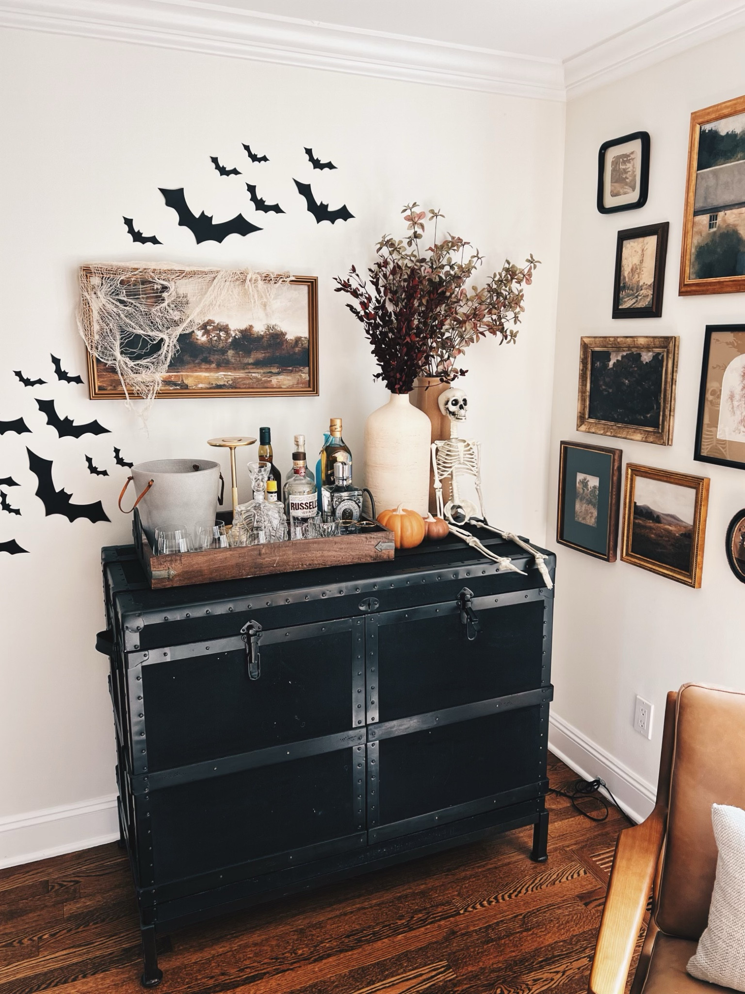 Halloween home decor 🎃🦇 exact bars are old paper ones from Etsy, but you can find several places. I hang using gorilla glue putty (linked below) 

fall decor 

#LTKHome #LTKSeasonal