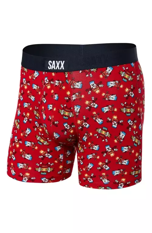 SAXX Underwear Vibe Super Soft Good Times Boxer Briefs