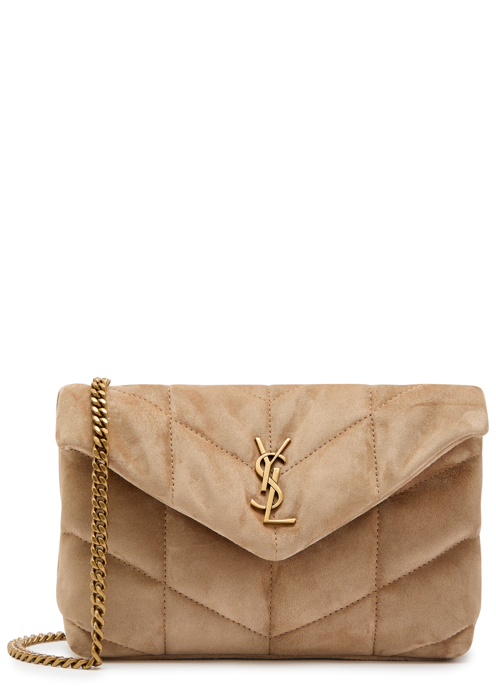 Toy quilted suede cross-body bag | Harvey Nichols