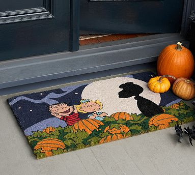 Peanuts™ Halloween Great Pumpkin Doormat | Pottery Barn (US)
