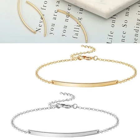Dicasser Gold Chain Bracelet for Women Girls 18K Gold Plated Non Tarnish Chain Dainty Bracelet Stain | Walmart (US)