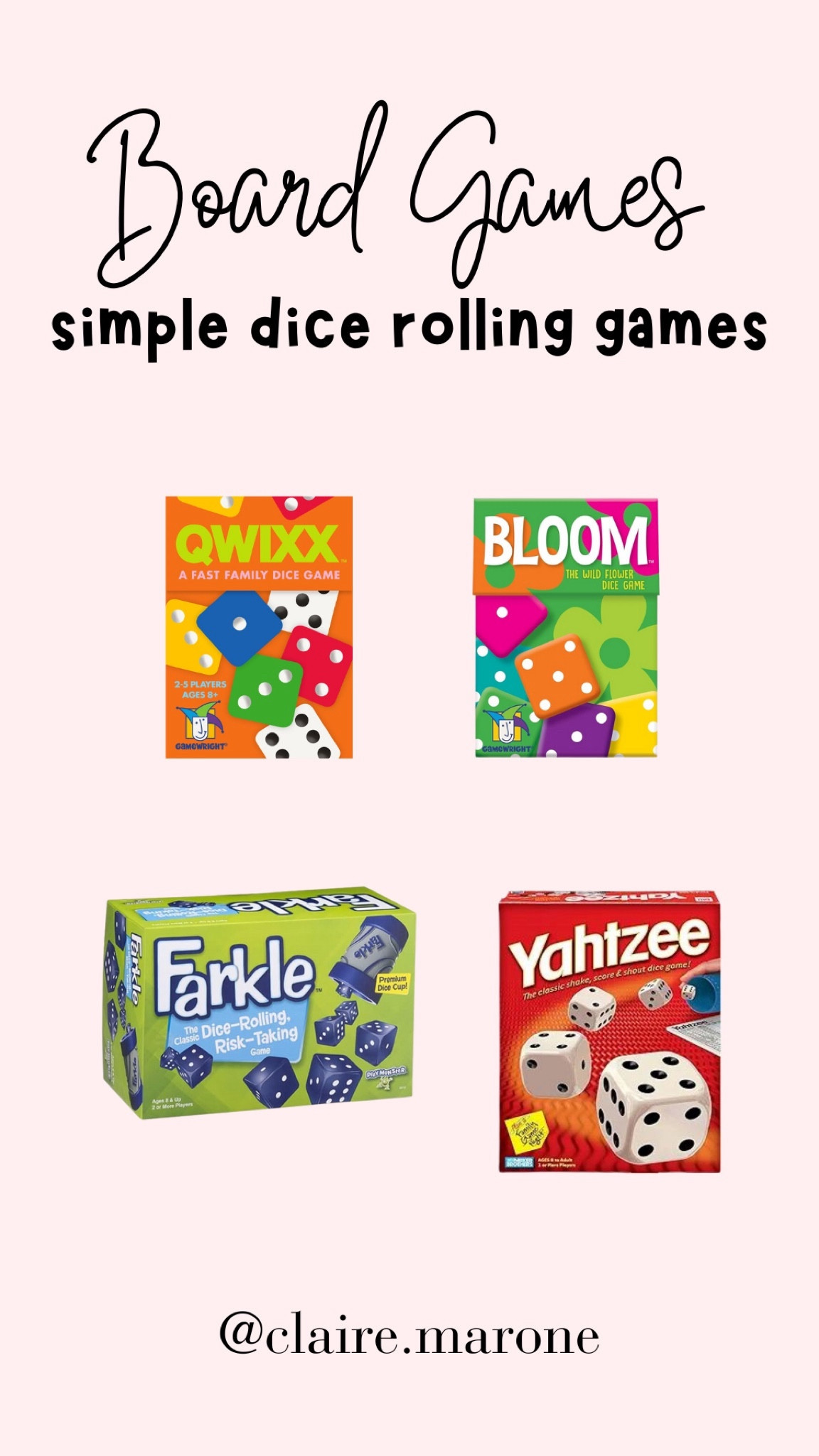 Super simple (but so much fun!) dice rolling games that are 2 player friendly 🥳

#LTKHoliday #LTKGiftGuide #LTKfamily