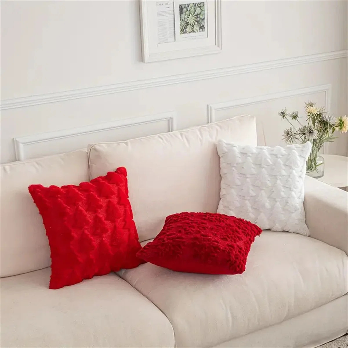 Christmas Tree Throw Pillow Cases Set Of 2 | Wayfair North America
