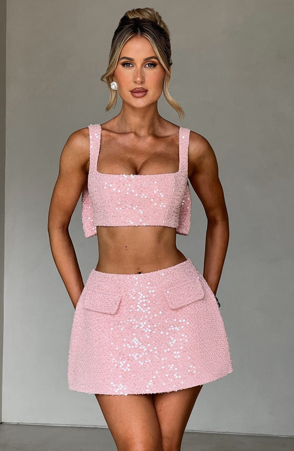 Kiri Mini Skirt - Blush | Babyboo (global)