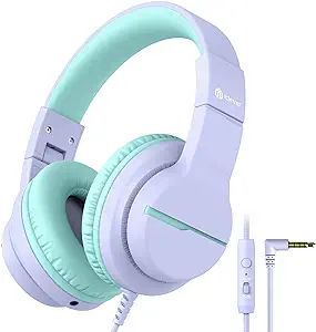 iClever HS19 Kids Headphones with Microphone for School, Volume Limiter 85/94dB, Over-Ear Girls B... | Amazon (US)