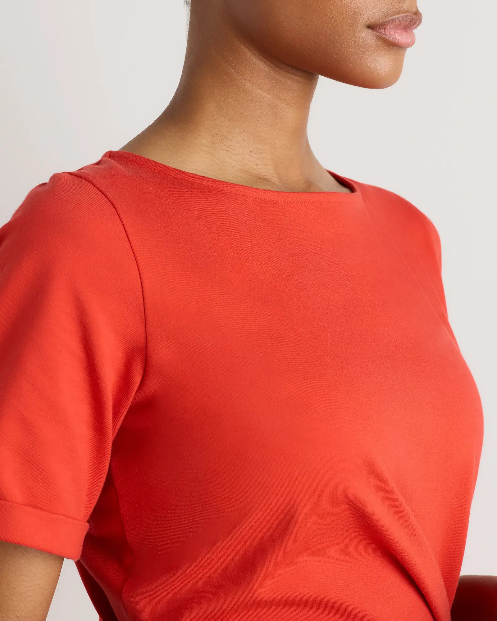Stretch Cotton Jersey Side Tie Midi Dress | Quince