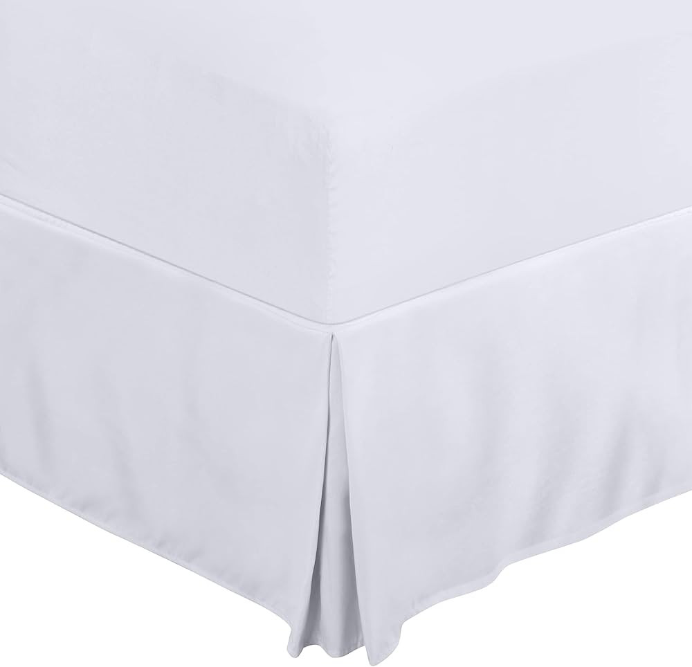 Utopia Bedding Twin Bed Skirt - Soft Quadruple Pleated Ruffle - Easy Fit with 15 Inch Tailored Dr... | Amazon (US)