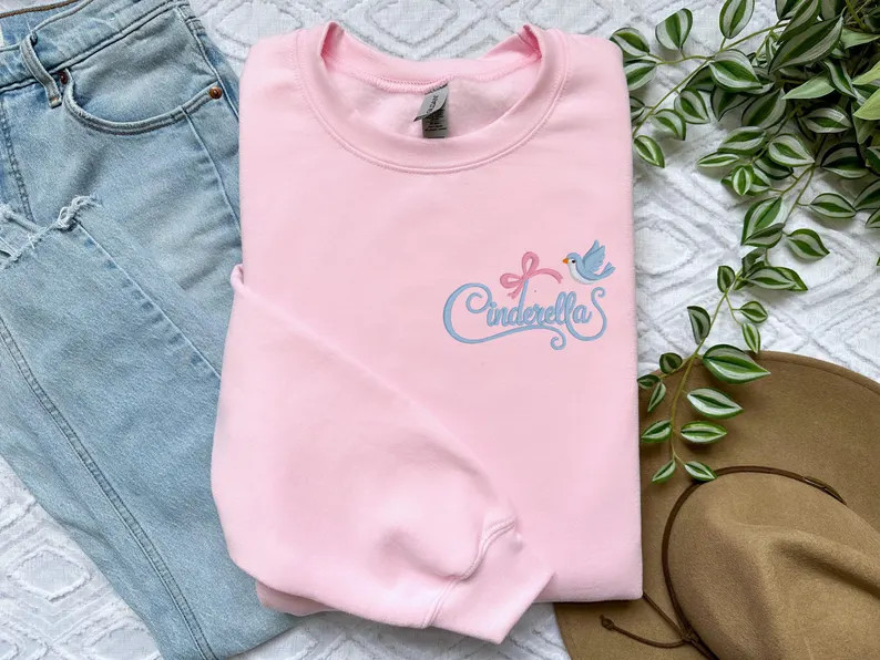 Cinderella Autograph Embroidered Crewneck Sweatshirt | Disney World Sweatshirt | Disney Princess|... | Etsy (US)
