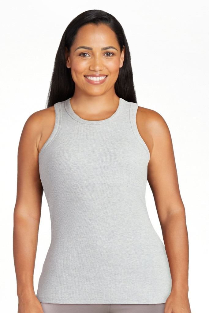 Avia Women's Cotton Ribbed Tank Top with Shelf Bra, Sizes XS-XXXL | Walmart (US)