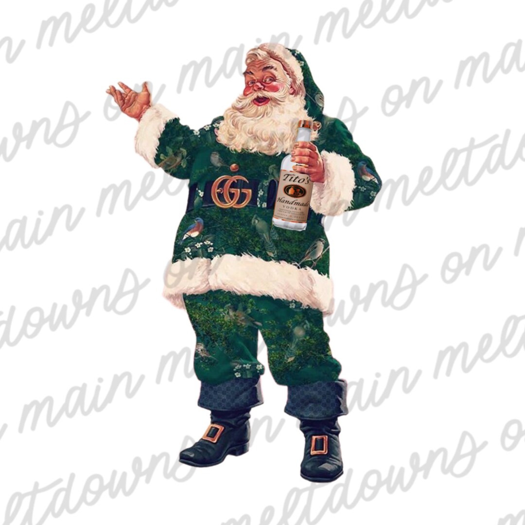 Boujee Santa Vodka Christmas PNG Sublimation Digital Download - Etsy | Etsy (US)
