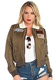 Leg Avenue Womens - Top Gun Nylon Bomber Jacket With Interchangeable Name Badges - Flight Jacket ... | Amazon (US)