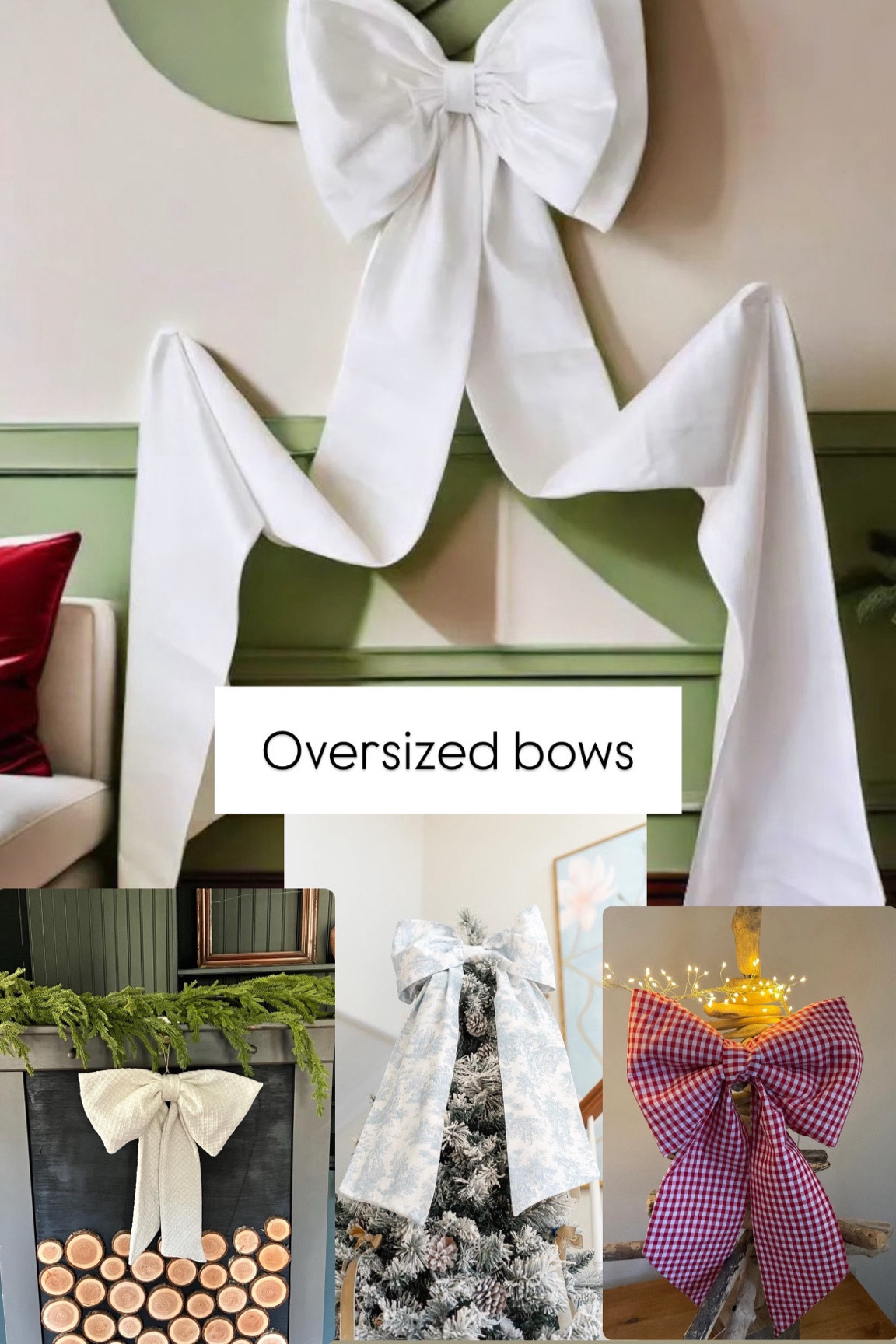 Holiday Decor Trends: Oversized Bpws!! 

#LTKHoliday #LTKCyberWeek #LTKHome