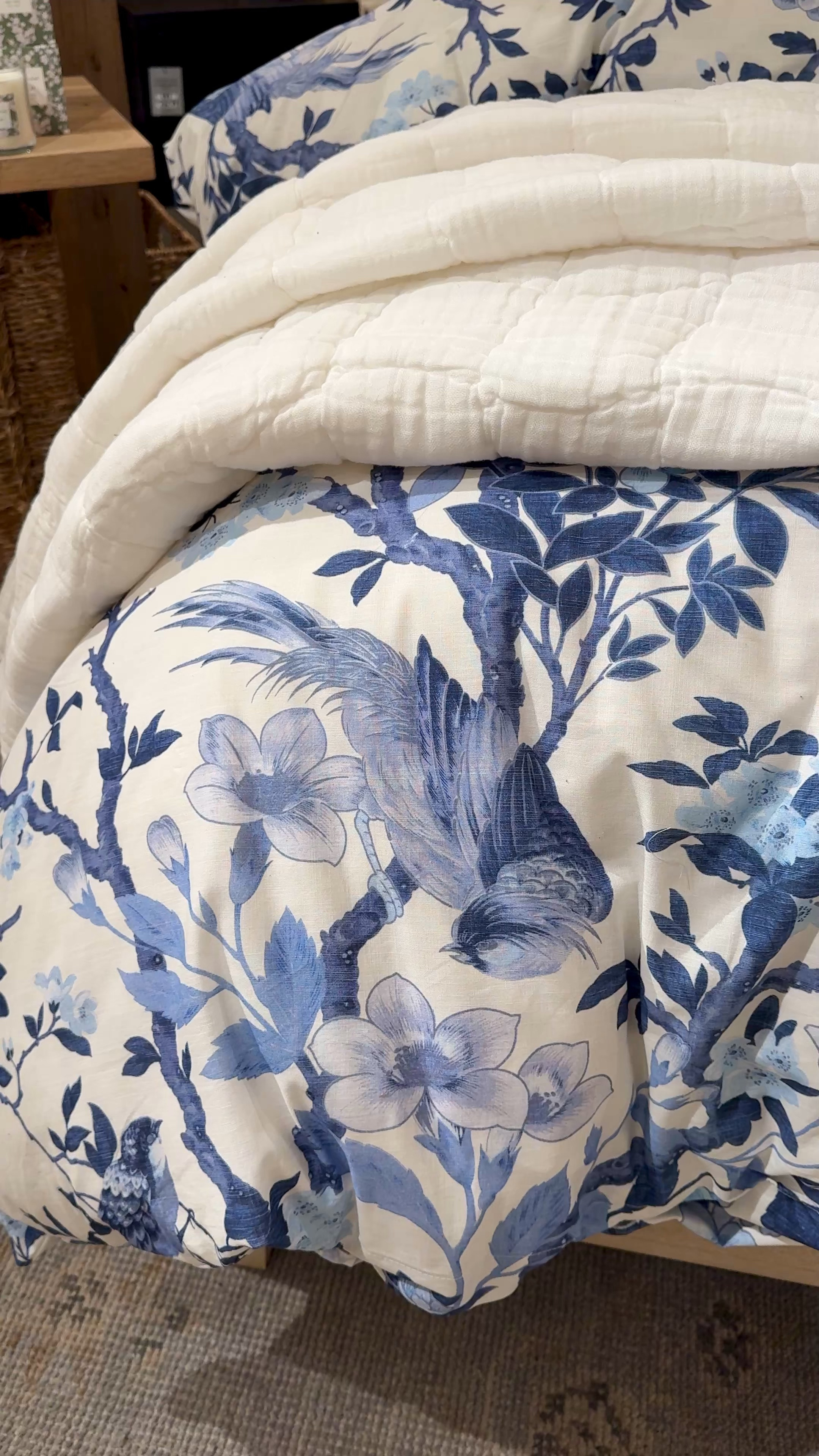 New blue and white Pottery Barn Nola Songbird Duvet Cover and Cloud Duvet Cover  

#LTKWatchNow #LTKHome #LTKSaleAlert