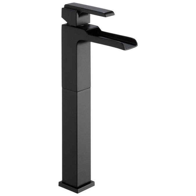 Delta Ara Matte Black 1-handle Vessel WaterSense Bathroom Sink Faucet Lowes.com | Lowe's